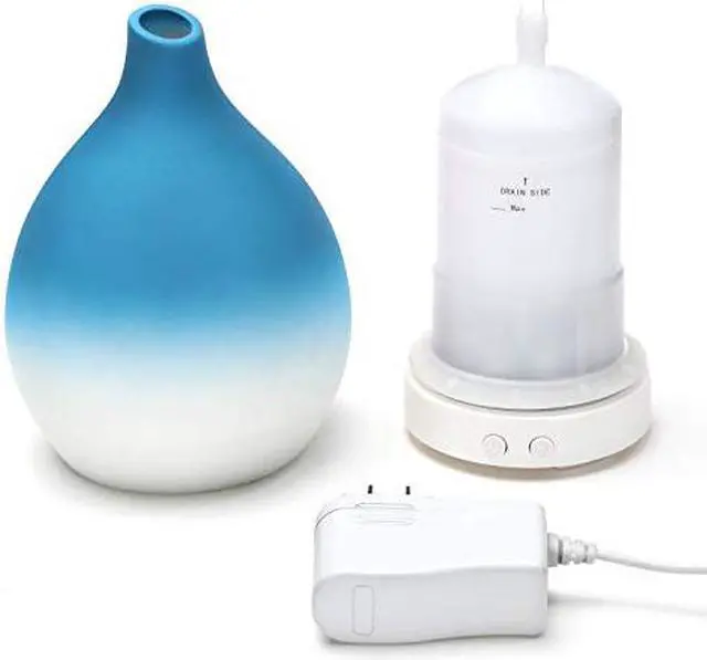 Alt view image 3 of 7 - Design Accents Essential Oil Diffuser - Ceramic Shell Home Decor Diffuser for Essential Oil 100ml, Blue