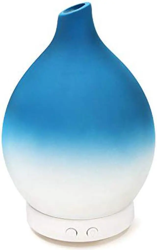 Main image of Design Accents Essential Oil Diffuser - Ceramic Shell Home Decor Diffuser for Essential Oil 100ml, Blue