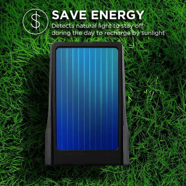 Alt view image 3 of 7 - Home Zone Security Solar Spotlights - Outdoor 500 Lumen High Brightness 3500K Warm Spot Light with 3 in 1, In-ground, Wall Mount, or Flag Pole Setup Design, Black (2-Pack)