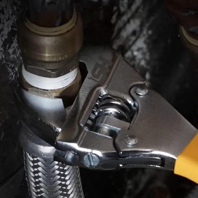 Alt view image 7 of 7 - STEELHEAD 10 Wide-Mouth Adjustable Wrench w/Integrated 72-Tooth 12-Point 17mm Ratcheting End, 72-Tooth Gearing, Forged Heat-Treated Carbon Steel, SAE Jaw Measurements, USA-Based Support