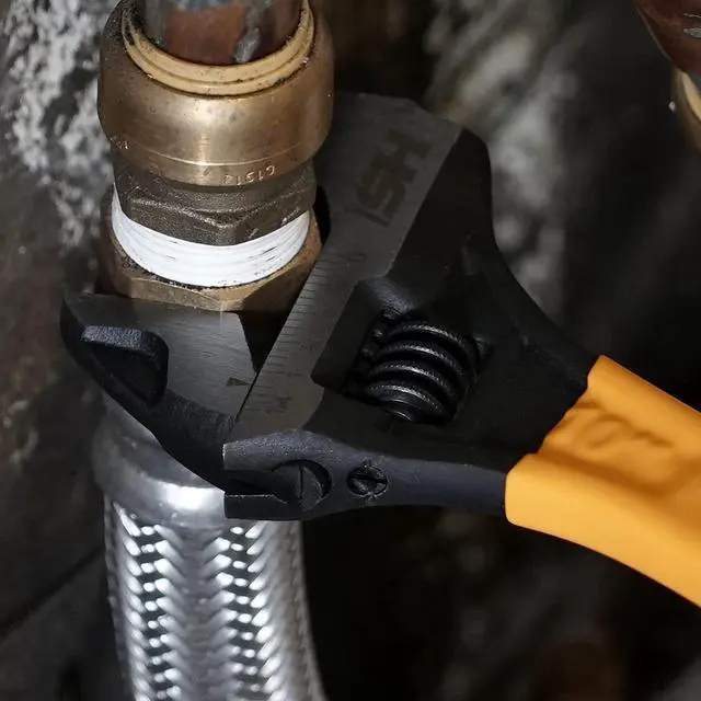 Alt view image 7 of 7 - STEELHEAD 10 Wide-Mouth Adjustable HAMMERHEAD Wrench, 1.5-Inch Opening, Forged Heat-Treated Steel w/Corrosion-Resistant Black Phosphate Finish, SAE & Metric Jaw Measurements, USA-Based Support