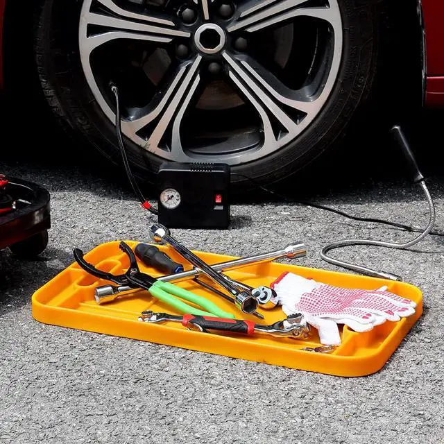 Alt view image 6 of 7 - MOTORHEAD Super Grip Silicone Tool Tray Set (4-Piece: 23, 16, 12 & 4) Magnetic, Non-Slip, Anti-Scratch, Oil & Solvent Proof, Withstands Temperatures Up to 248°F/120°C, Non-Conductive & Anti-Static
