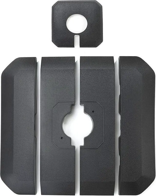 Alt view image 3 of 7 - Home Zone Living 168lb Offset Cantilever Fillable Patio Umbrella Base Stand, 18in, Pole Holder, Water, Sand, Fits Poles Up to 1.9(48mm) Diameter, UV Resistant, Lawn, Deck, Backyard, Garden, USA-Based