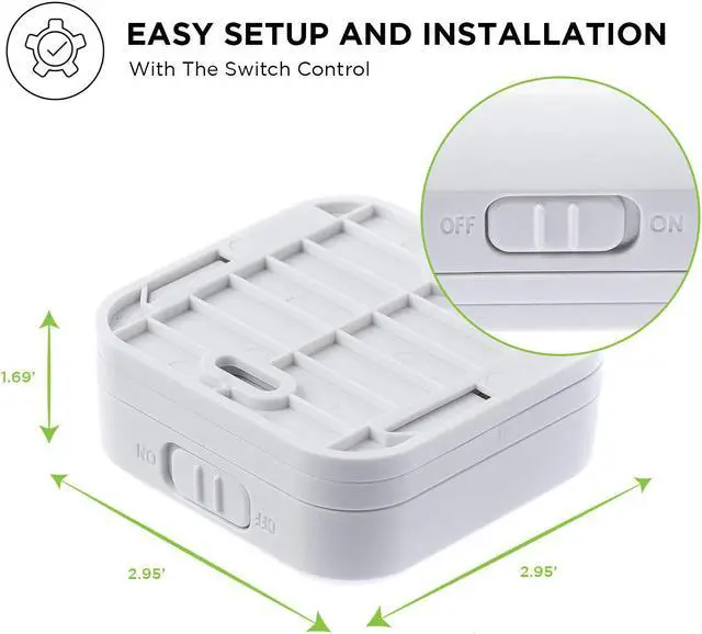Alt view image 5 of 10 - Home Zone Security High Quality Constructed Linkable Flood Light Range Extension Motion Sensor - Energy Efficient, Up to 327ft Transmission Distance, and 4 Channel Selections