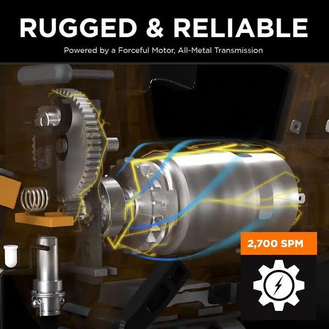 Alt view image 3 of 7 - MOTORHEAD 20V ULTRA Cordless Jig Saw, Lithium-Ion, LED, Laser & Edge Guide, 0-45° Bevel.80 Stroke, 2700 SPM, Variable Speed, Tool-Free Blade Change, 2Ah Battery, Charger, Bag, 3 Blades, USA-Based