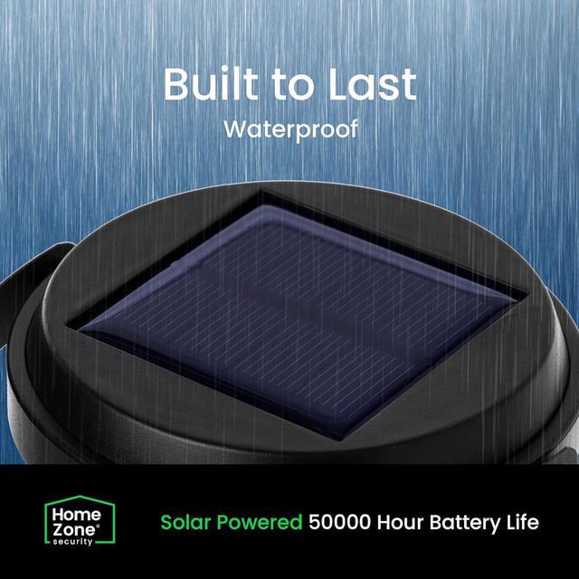 Alt view image 4 of 7 - Home Zone Security 2 Packs Solar Crackle Glass Solar Lanterns Light Hanging Outdoor Waterproof 10 Lumens 3000K Decorative Large Crackle Glass Garden LED Lights, No Wiring for Patio Backyard Garden