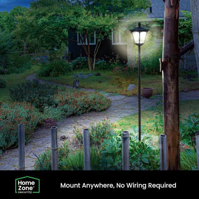 Alt view image 5 of 7 - Home Zone Solar Lamp Post Light - 65" Tall Decorative Outdoor Solar Garden Lamp Post Lights (1 Set)
