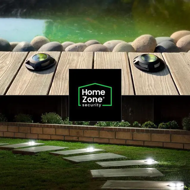 Alt view image 6 of 7 - Home Zone 12 Packs Outdoor Solar Deck Light, Black, 20 Lumens, Waterproof, Dusk to Dawn, Aluminum Plastic Case for Decor Fence Step Pathway Backyard Garden