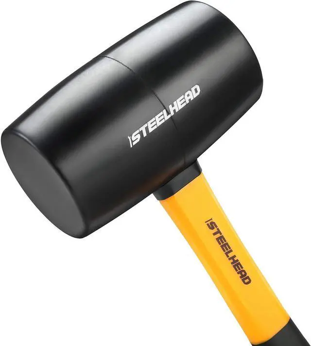 Alt view image 5 of 7 - STEELHEAD 5-Piece Fiberglass Handle Hammer & Mallet Set, 16oz Ball-Peen Hammer, 32oz Ball-Pein Hammer, 32oz Rubber Mallet, 3lb Sledge Hammer, 3lb Cross-Pain Hammer, Metal Working, USA-Based Support