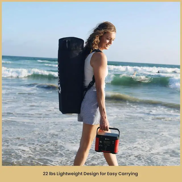 Alt view image 3 of 8 - ARROWHEAD OUTDOOR 6'x6' Top / 8'x8' Base Backpack Pop-up Canopy with Sunwall, Sand Bags, Guide Ropes, Ground Stakes, UV-Resistant, Hands Free Carrying - Blue