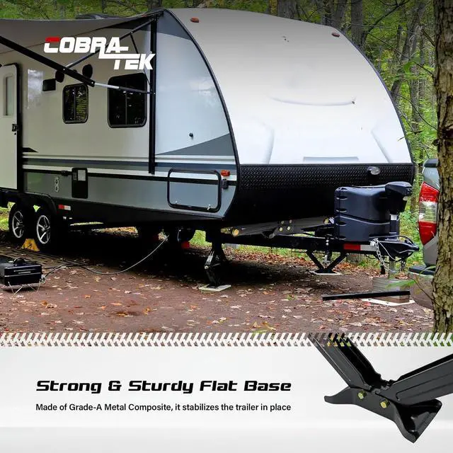 Alt view image 5 of 7 - Scissor Jacks for RV Camper Trailer | J-5000 Stabilizer Leveling Effortless Heavy Duty 5000 lbs Trailer Jack | Convenient Trailer Jack Stand and Stabilizer Jacks with 24 Inch Height
