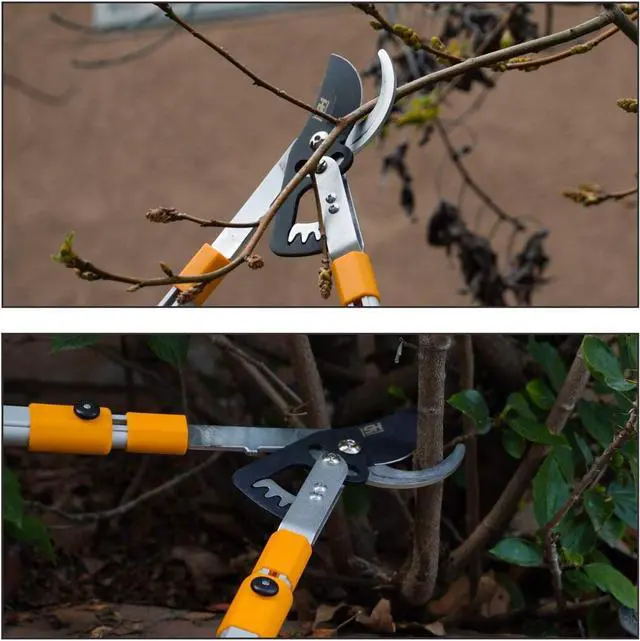 Alt view image 6 of 7 - STEELHEAD Heavy-Duty 27-40" Adjustable Gear-Bypass Limb & Branch Lopper, Telescoping Extendable Handles, Ratcheting, Cuts Up to 1-3/4, Secateurs, Shock-Absorbing, Effort-Saving, USA-Based Support