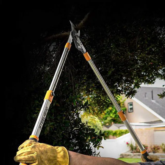 Alt view image 7 of 7 - STEELHEAD Heavy-Duty 27-40" Adjustable Gear-Bypass Limb & Branch Lopper, Telescoping Extendable Handles, Ratcheting, Cuts Up to 1-3/4, Secateurs, Shock-Absorbing, Effort-Saving, USA-Based Support