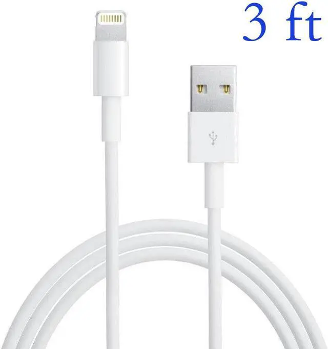 Main image of Apple iPhone Compatible USB-A to 8 Pin Charging Cable (3FT, 1M)  White