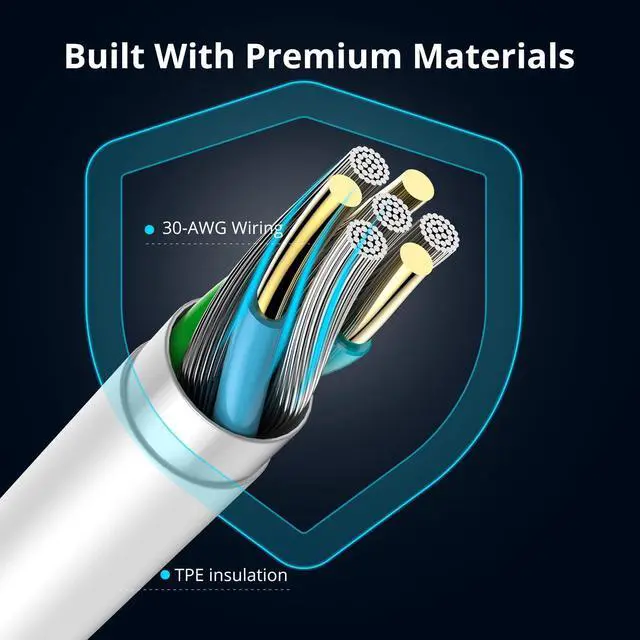 Alt view image 3 of 7 - USB C to Lightning Cable - 3FT Type C iPhone Charger for CarPlay & Fast Charging - Compatible with iPhone 14/13/12/11 Pro Max/XR/XS/X/8/7/6 Plus/SE/iPad