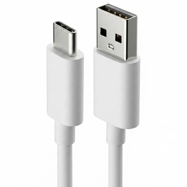 Main image of YUEYAWAN USB-A to USB-C Charging Cable 3 ft White Classic Design Stable Charge and Sync Compatible with Smartphones Single Pack
