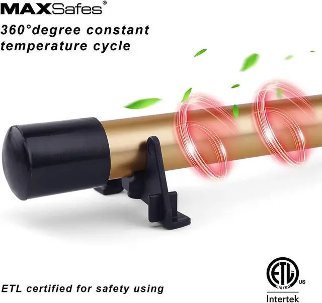 Alt view image 3 of 6 - MAXSafes Gun Safe Dehumidifier Rod, Dry Golden Rod - Easy Installation Plug-in Electric Dehumidifier Eliminates Moisture for Gun Safes & Cabinets, ETL Approved, 12in