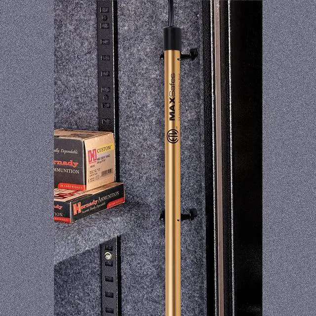 Alt view image 7 of 7 - MAXSafes Gun Safe Dehumidifier Rod, Dry Golden Rod - Easy Installation Plug-in Electric Dehumidifier Eliminates Moisture for Gun Safes & Cabinets, ETL Approved, 24 in.