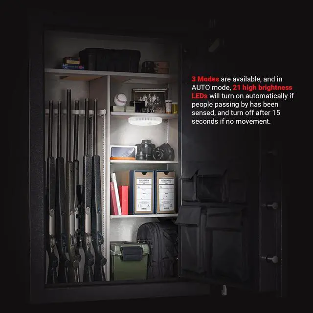Alt view image 7 of 7 - MAXSafes 2-in-1 Renewable Dehumidifier with Motion Sensor LED Light, Perfect For Gun Safe, Gun Cabinet and other enclosed areas, ETL Approved