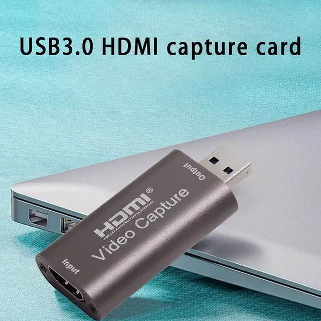Alt view image 7 of 7 - Mini Portable USB3.0 HDMI Audio Video Capture Card,4k Hdmi Graphic Capture Card to USB 3.0 Video Recorder Card Box for PS4 Game DVD Camcorder HD Camera Recording Live Streaming