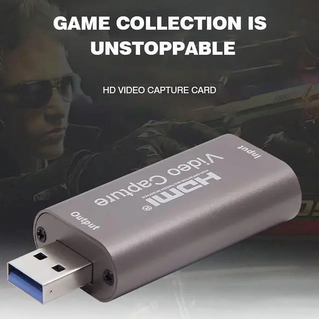 Alt view image 3 of 7 - Mini Portable USB3.0 HDMI Audio Video Capture Card,4k Hdmi Graphic Capture Card to USB 3.0 Video Recorder Card Box for PS4 Game DVD Camcorder HD Camera Recording Live Streaming