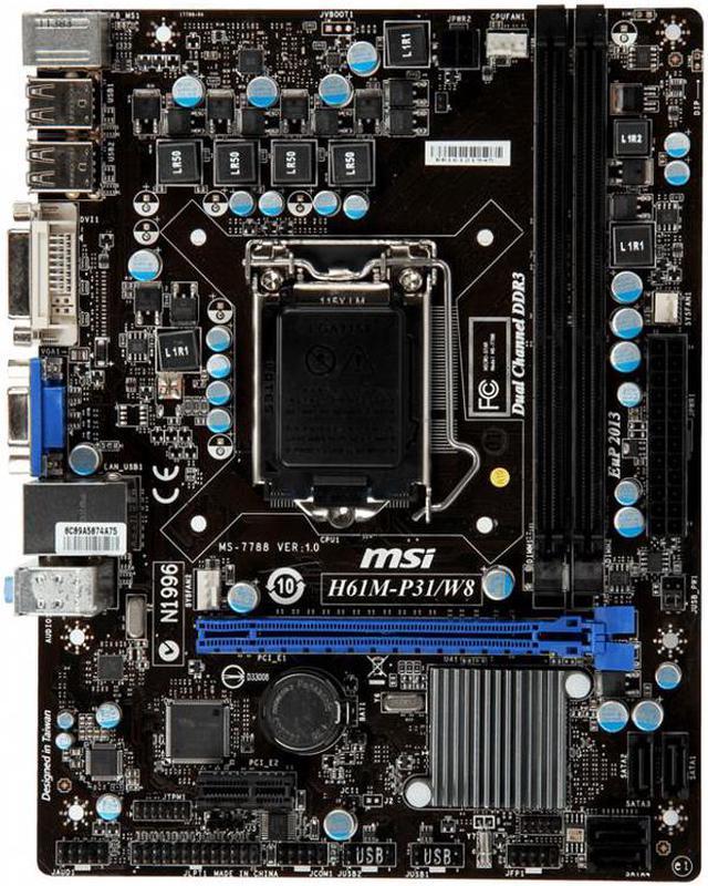 MSI H61M-P31/W8, LGA 1155/Socket H2, Intel Motherboard for sale online