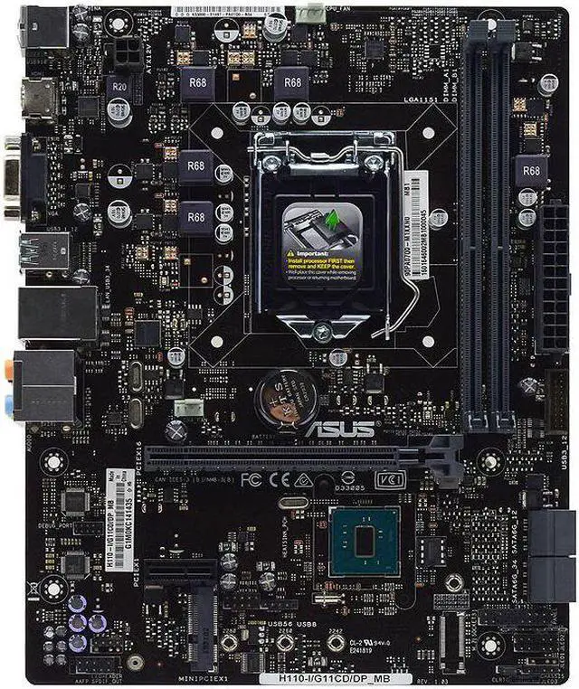 Alt view image 2 of 8 - ASUS H110-I/G11CD/DP_MB LGA 1151 Intel H110  Desktop PC Motherboard DDR4 PCI-E X16 SATA3 USB3.0 ATX Core i3 i5 i7 CPUS