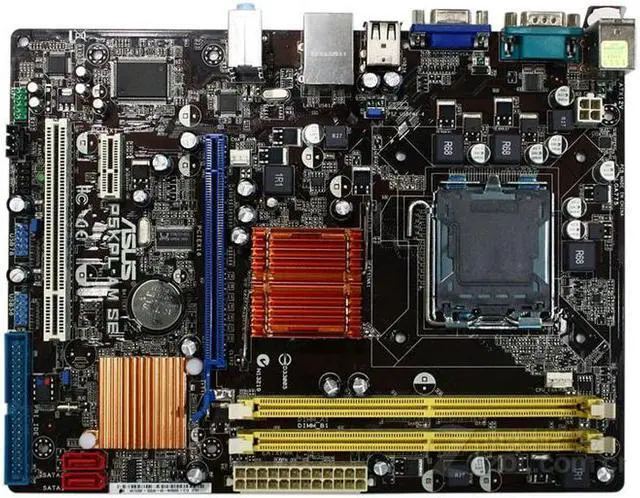 Alt view image 2 of 6 - ASUS P5KPL-AM SE LGA 775 Intel G31 Desktop Motherboard DDR2 4GB Core 2 Quad/Core 2 Duo Cpus PCI-E X16 SATA 2 8×USB2.0