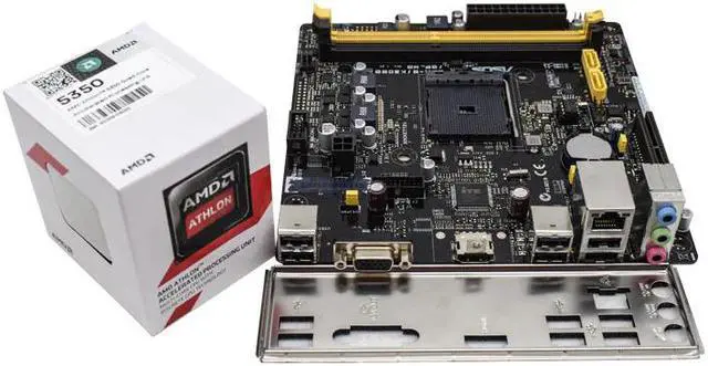 Alt view image 4 of 7 - ASUS AM1I-B/K30BD/DP_MB Motherboard Set Mother board DDR3 AM1 AMD A320 PCI-E 3.0 SATA2 USB2.0 With AMD x4 5150 Mini ITX 17*17CM