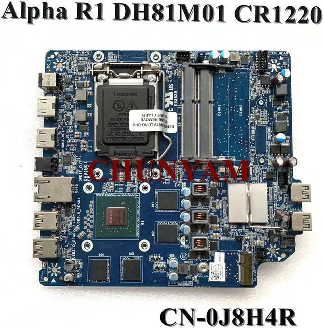 Main image of For Dell Alienware Alpha R1 LGA1150 Motherboard DH81M01 CR1220 CN-0J8H4R J8H4R Mainboard 100%tested