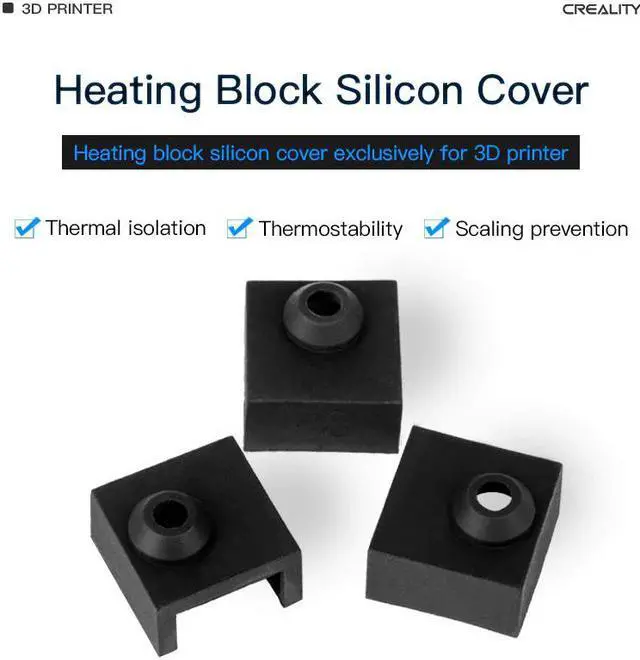 Main image of CREALITY 3D 3Pcs/Lot CR Heater Block Silicone Cover MK7/MK8/MK9 Hotend For Ender-5 Plus/Ender-3/Ender-3 V2/CR-10S