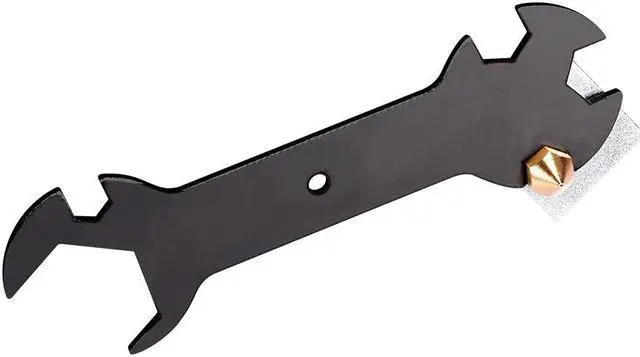 Alt view image 3 of 3 - 3D Nozzle Wrench 5 IN 1 Wrench Stay 5.7mm to 20.2mm Steel Spanner Wrench Flat 3D Printer Parts For MK8 MK10 V6 Nozzle Heat Block