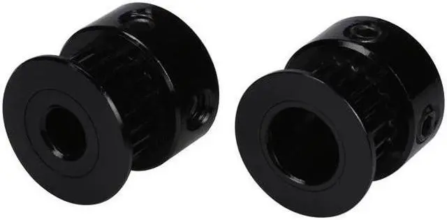 Alt view image 2 of 3 - BIQU Latest GT2 Black Color Aluminum Timing Belt pulley 20 teeth for 3D printer GT2-6mm Width Timing Belt RepRap 3D Printer