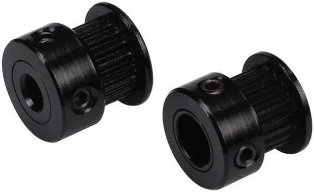 Alt view image 3 of 3 - BIQU Latest GT2 Black Color Aluminum Timing Belt pulley 20 teeth for 3D printer GT2-6mm Width Timing Belt RepRap 3D Printer