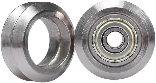 Main image of BIQU Reprap Openbuilds V-type wheel with 625ZZ Bearings Stainless steel Metal Double V Pulley Gear Aluminum For 3D Printer