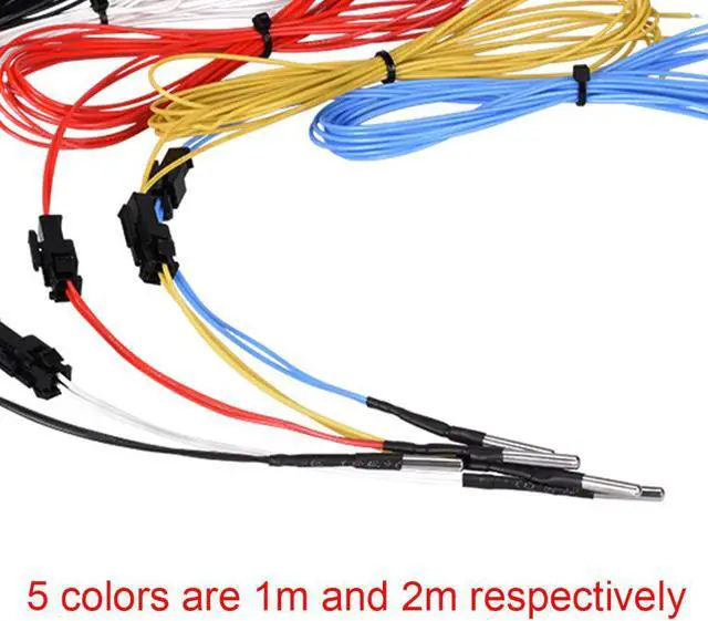 Alt view image 2 of 3 - 3D Printer Parts HT-NTC100K Ohm Thermistor 1M/2M High Temperature NTC 3950 100K Sensor for Filament V6 Heat Block Hotend