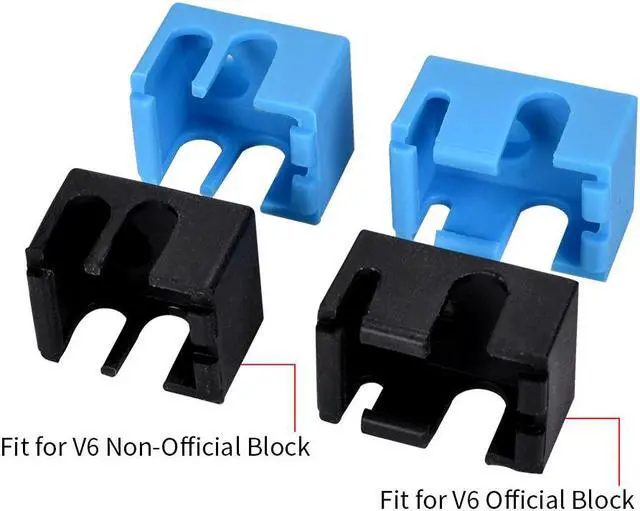 Main image of Bigtreetech V6 Silicone Socks Support V6 Block for J-head 1.75/3.0mm Bowden& direct Extruder RepRap 3D printer parts