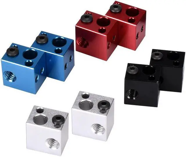 Alt view image 2 of 3 - High Temperature V5 Heater Block Aluminum Block Silicone Sock 3D Printer Parts VS E3D V6 Block Fit J-head Hotend Bowden Extruder