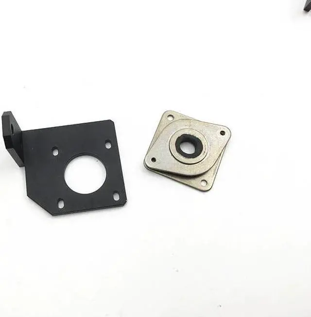 Alt view image 2 of 3 - funssor Creality CR-10/CR-10S 3D printer aluminum Y stepper motor reinforcement mount plate and damper