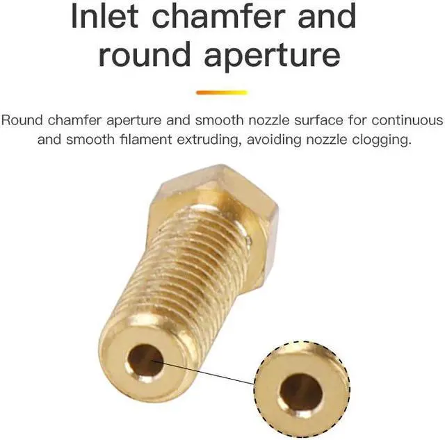 Alt view image 2 of 3 - CREALITY 3D Printer Parts K8 Brass Volcano Extruder Nozzle Mix Size 0.6mm/0.8mm/1.0mm/1.2mmOringinal