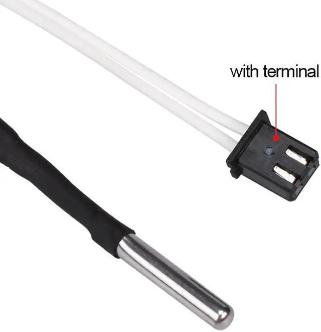 Alt view image 3 of 3 - BIQU 3D Printer Parts 1M/2M HT-NTC100K Thermistor Temperature Sensor for High Temperature Filament 350 Degrees