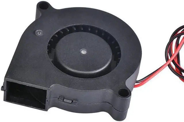 Alt view image 3 of 3 - 3D Printer Parts 5015 Blower Fan 12V 24V 0.1A Turbo cooling fan 5cm 50x50x15mm 5015/4010/3010 5V Black Plastic Fans For Extruder