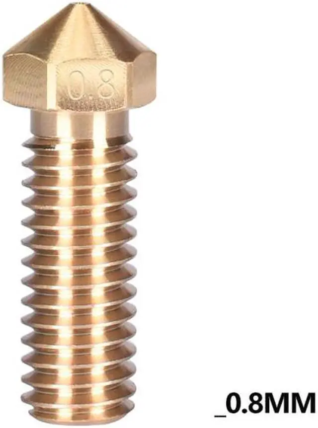 Main image of Brass Volcano Nozzle V6 upgrade kit 0.4mm 1.75mm 3D Printer Parts for Volcano Heater Block E3D hotend Extruder