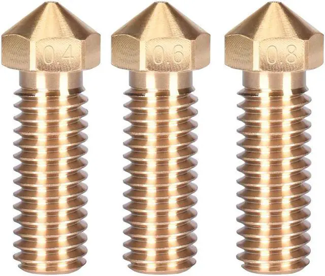 Alt view image 2 of 3 - Brass Volcano Nozzle V6 upgrade kit 0.4mm 1.75mm 3D Printer Parts for Volcano Heater Block E3D hotend Extruder