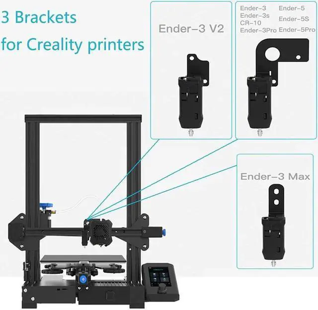 Alt view image 2 of 3 - CREALITY 3D Printer Accessories For Ender-3/CR-10/ Ender-5 Auto-leveling CR BL Touch Sensor Bracket Plate Automatic Leveling Sen