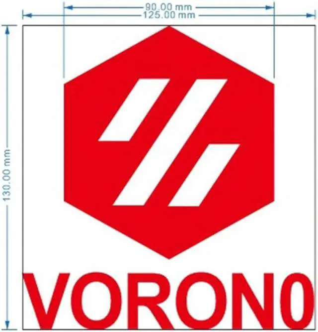 Main image of Funssor Voron0.1 3D printer LOGO sticker for Voron0 panel