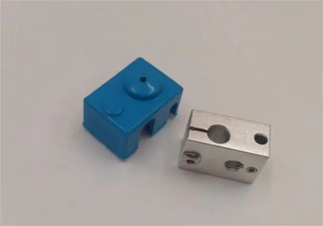 Alt view image 2 of 3 - Funssor V6 heater block and silicone sock upgrade kit V6 cartridge-style heater block +sock 23x16x12 mm for Reprap Prusa i3