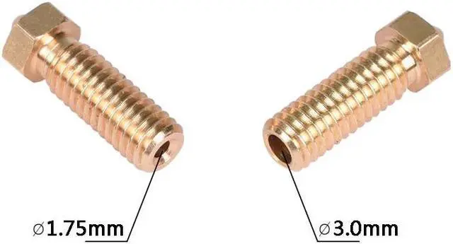Alt view image 3 of 3 - 10PCS Volcano 3D printer All metal brass 3D Lengthen extruder nozzle 0.6/0.8/1.0/1.2mm For 1.75/3mm supplies