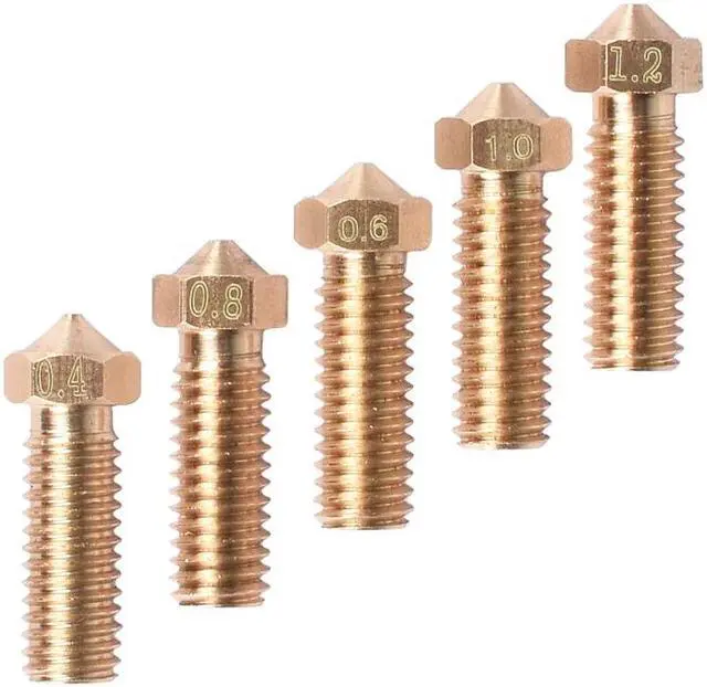 Alt view image 2 of 3 - 10PCS Volcano 3D printer All metal brass 3D Lengthen extruder nozzle 0.6/0.8/1.0/1.2mm For 1.75/3mm supplies