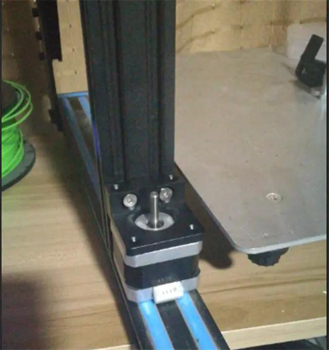 Alt view image 2 of 3 - Funssor aluminum Creality CR-10 Z Motor Bracket CR-10/Tornado adjustable Z axis stepper motor mount damper